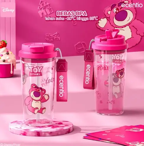 Ecentio 500ml Double Drink Plastic Cup Disney Edition (1).webp