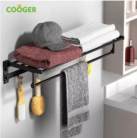 COOGER 50cm Towel Holder - Black (1).webp