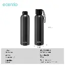Ecentio matte finish bottle body 615 ml aluminum bottle Black.webp