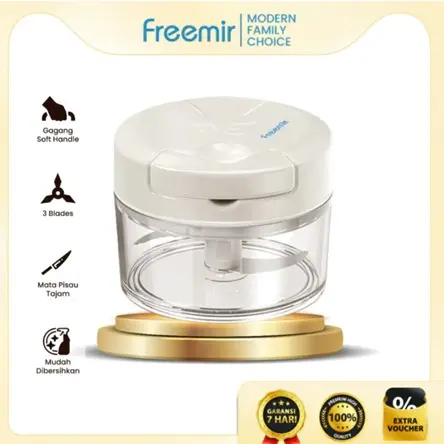 Freemir mini hand vegetable cutter - milky white (1).webp