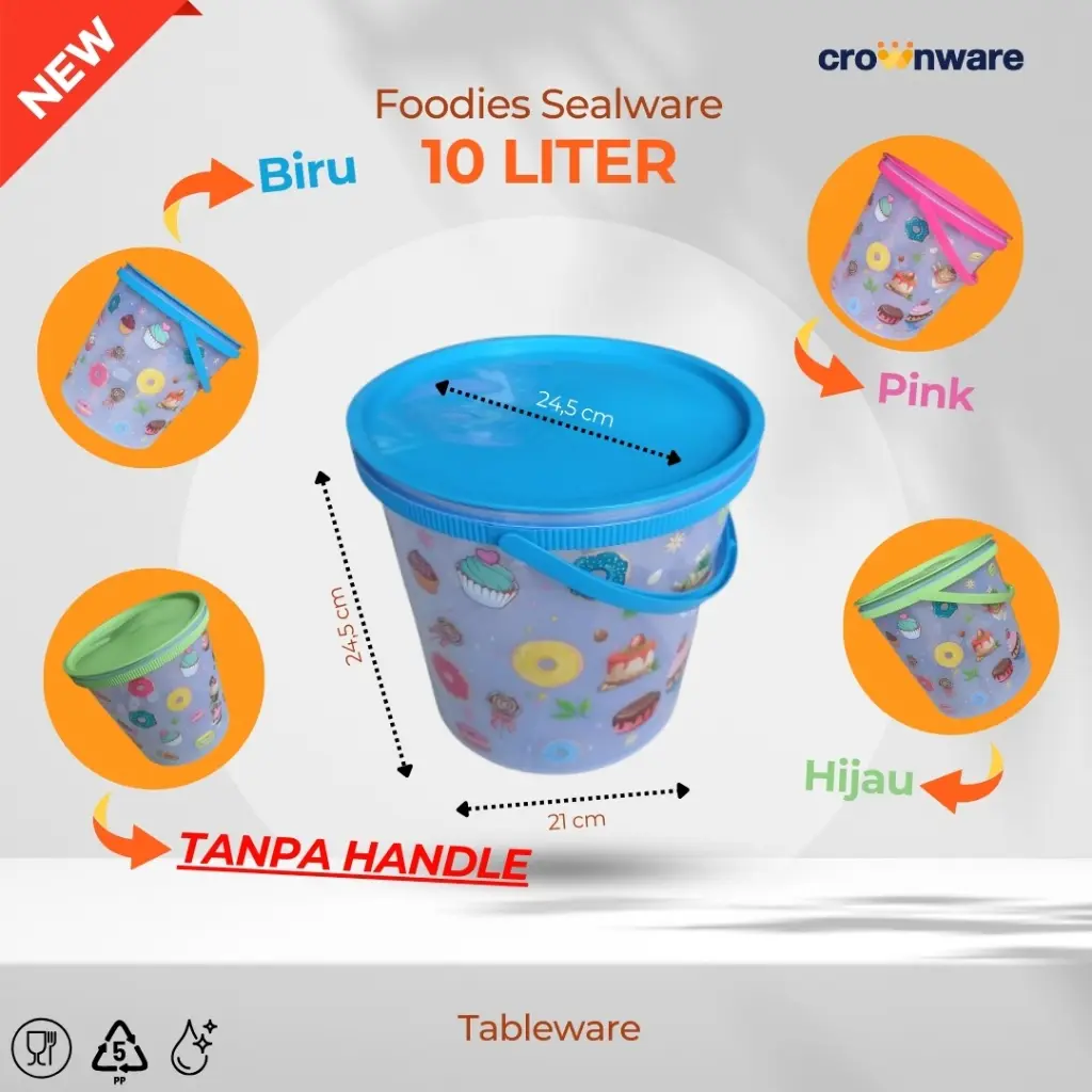 SEALWARE FOODIES 10L + HANDLE FULL PRINT CROWN (1).webp