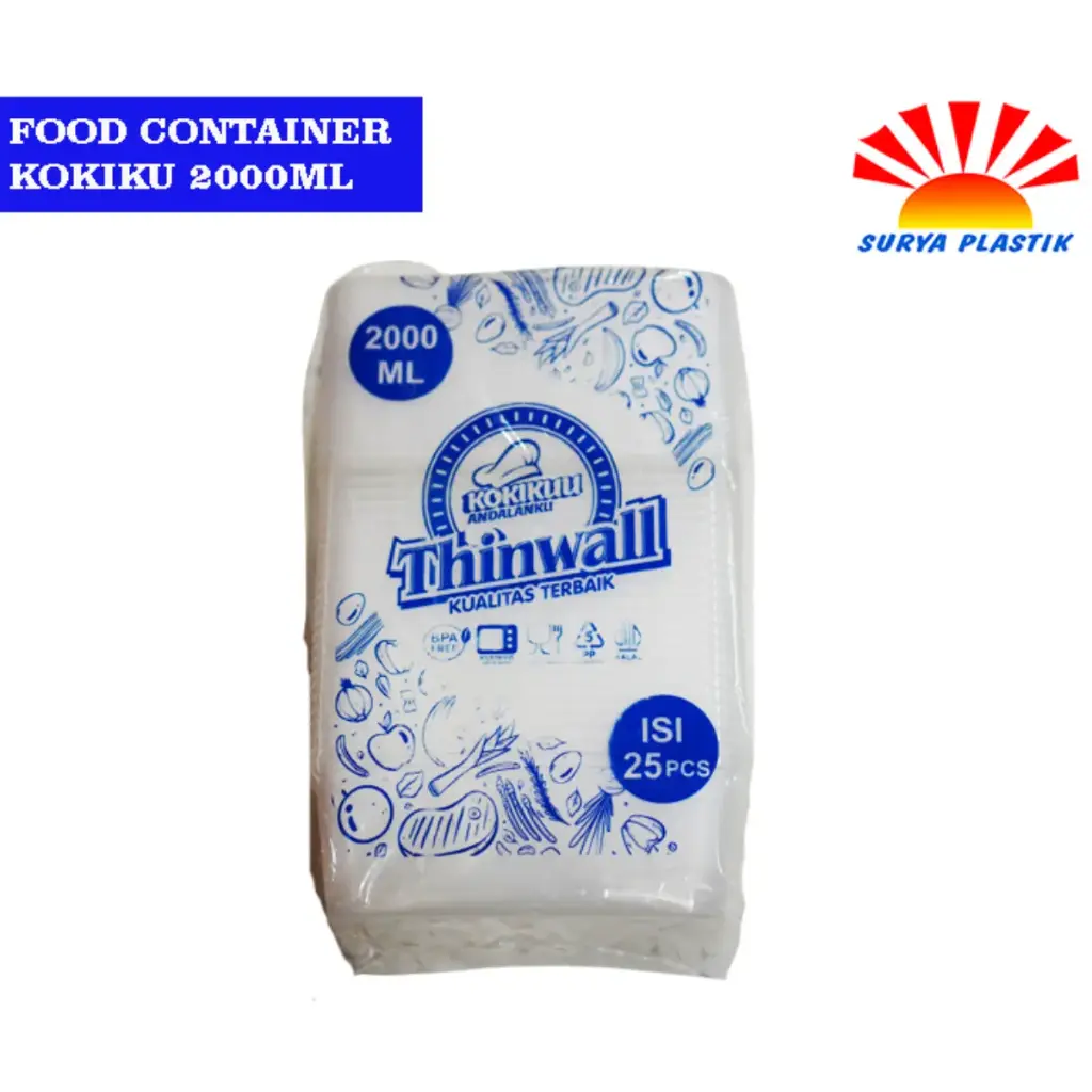 [NEW] FOOD CONTAINER KOKIKU 2000ML