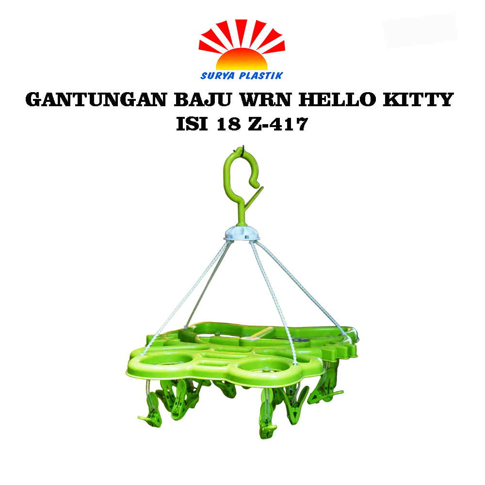 GANTUNGAN BAJU WRN HELLO KITTY ISI 18 Z-417@60PCS