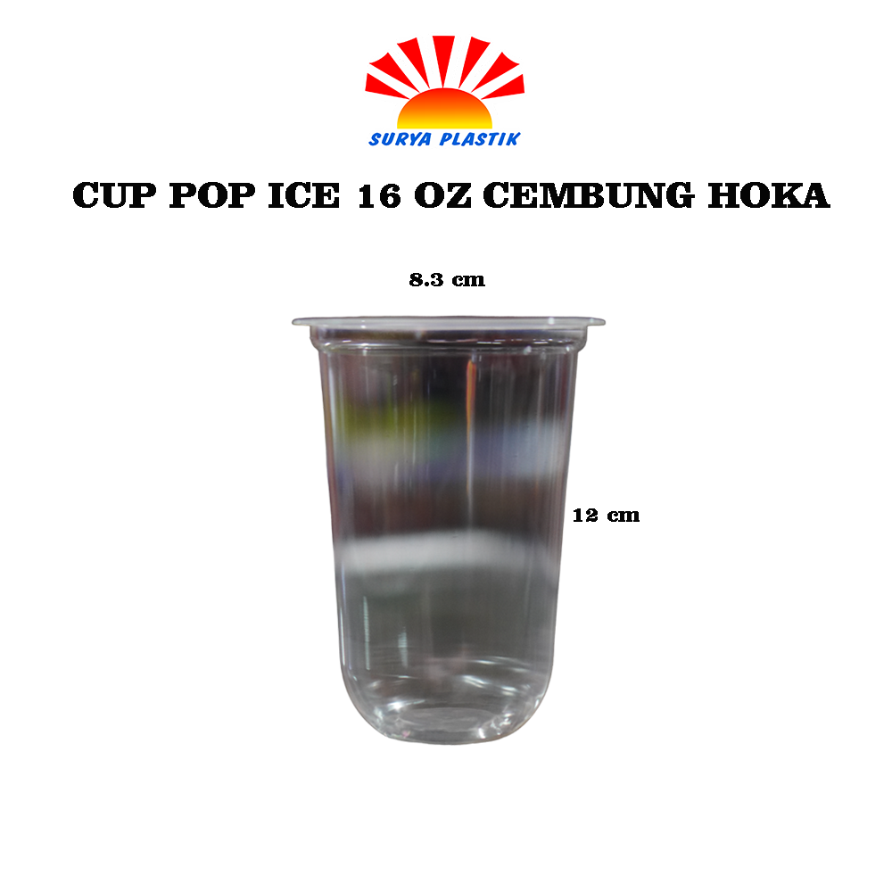 CUP POP ICE 16 OZ CEMBUNG