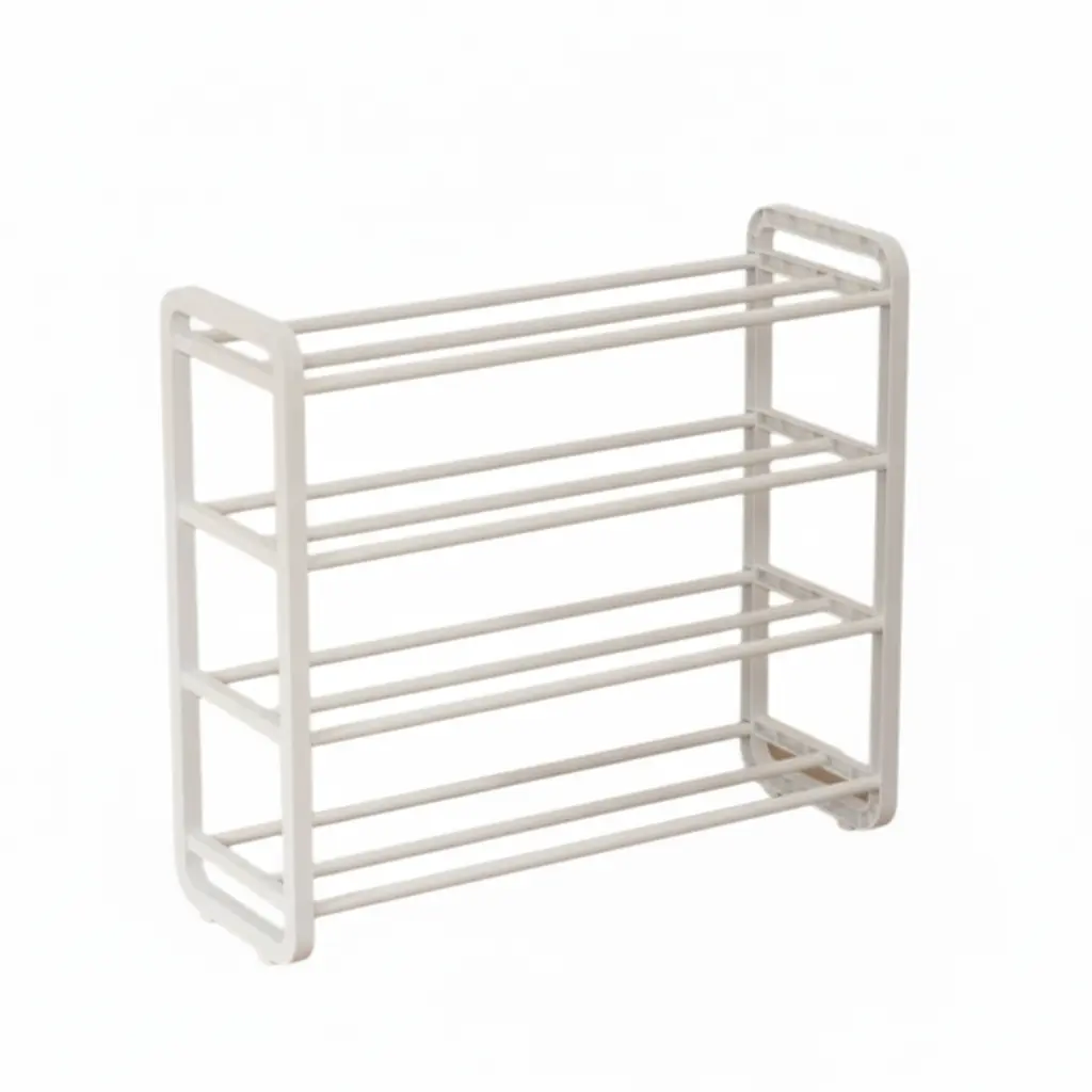 AONEZ SHOES RACK 4 LAWYER 60CM - WHITE