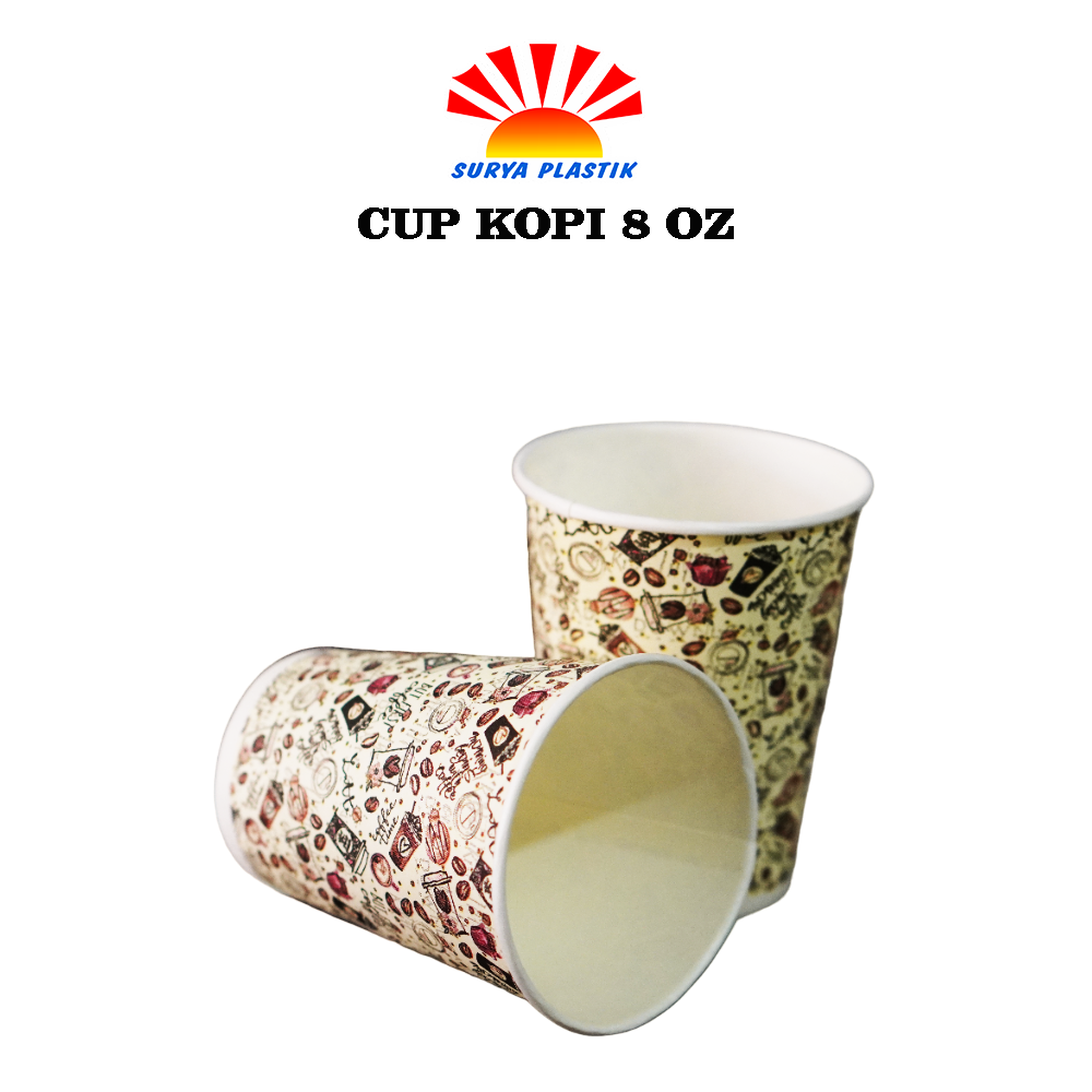 CUP KOPI 8 OZ