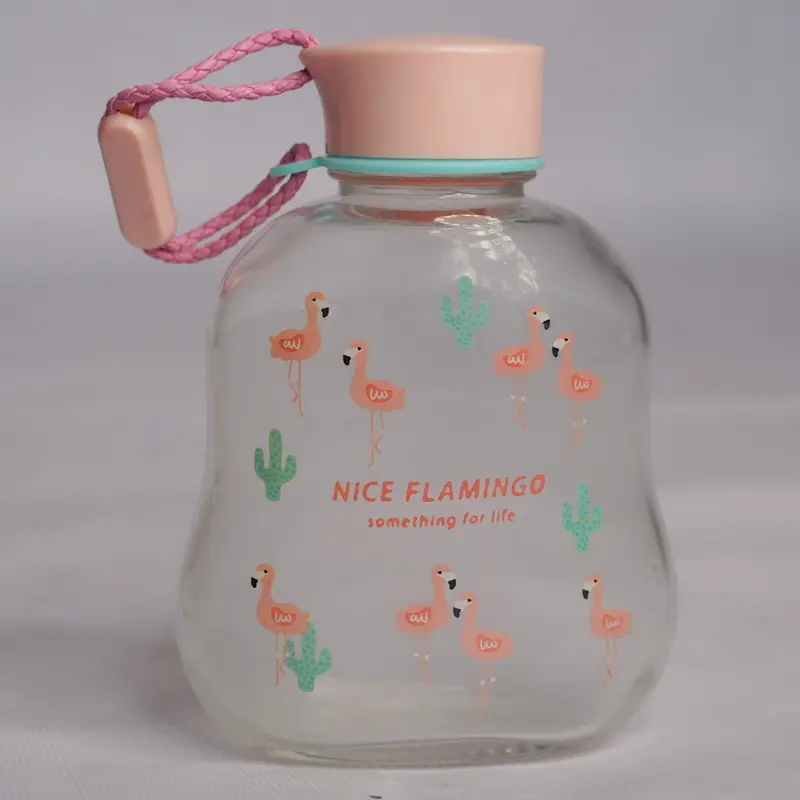 BTL MINUM KACA 320ML MYT-160 HELLO TIME@60