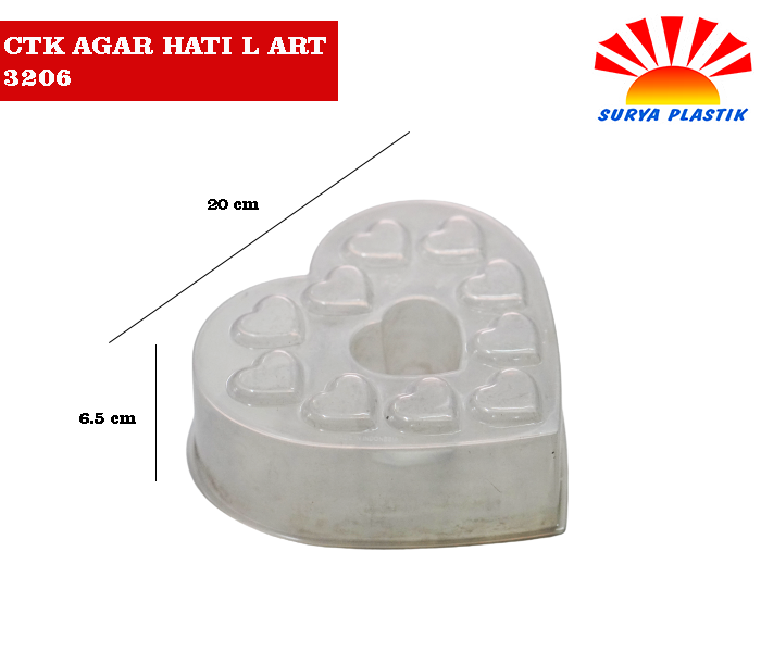 CTK AGAR HATI L ART 3206@18DZ