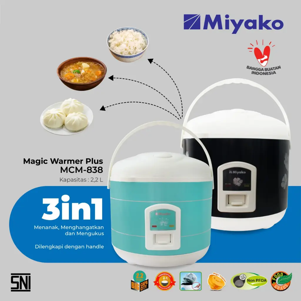 MAGIC COM MIYAKO MCM-838 2.2LTR@2PCS