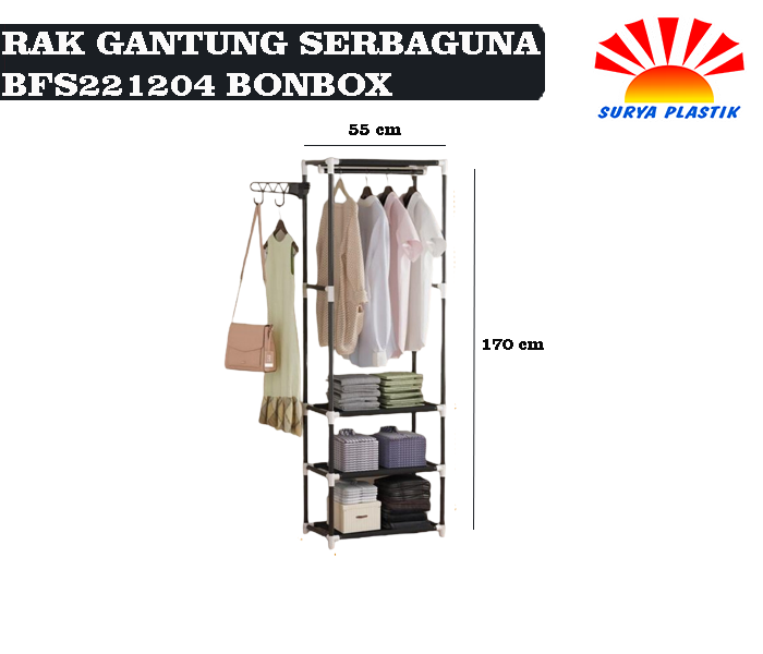RAK GANTUNG SERBAGUNA BFS221204 BONBOX