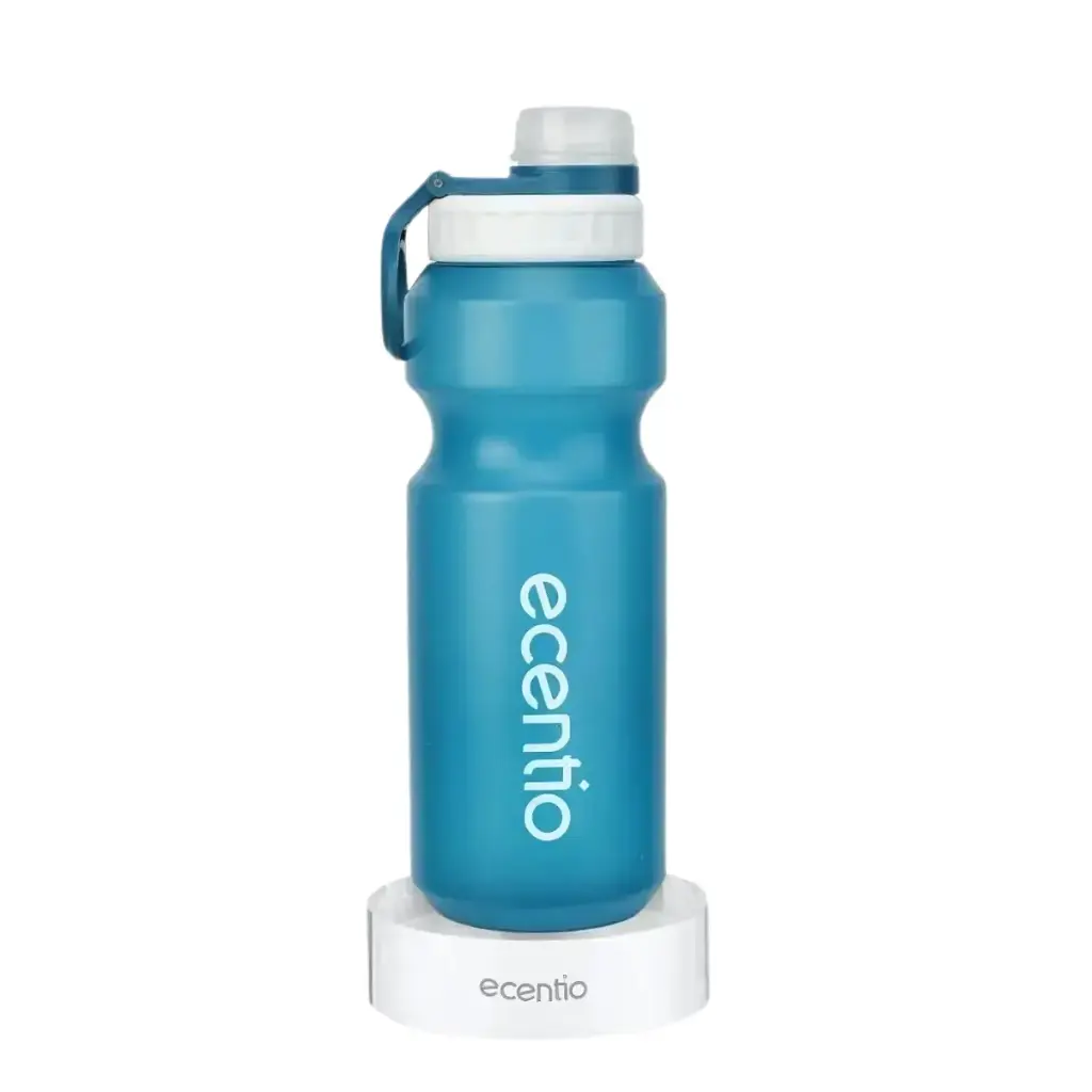 ECENTIO 750ML FLOW PLASTIC SPORTS WATER BOTTLE BLUE