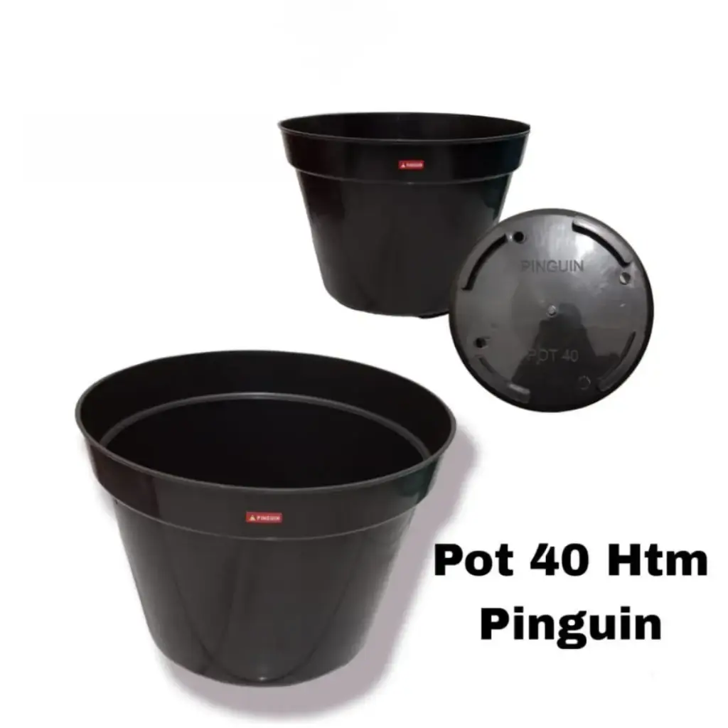 POT 40 HITAM PINGUIN