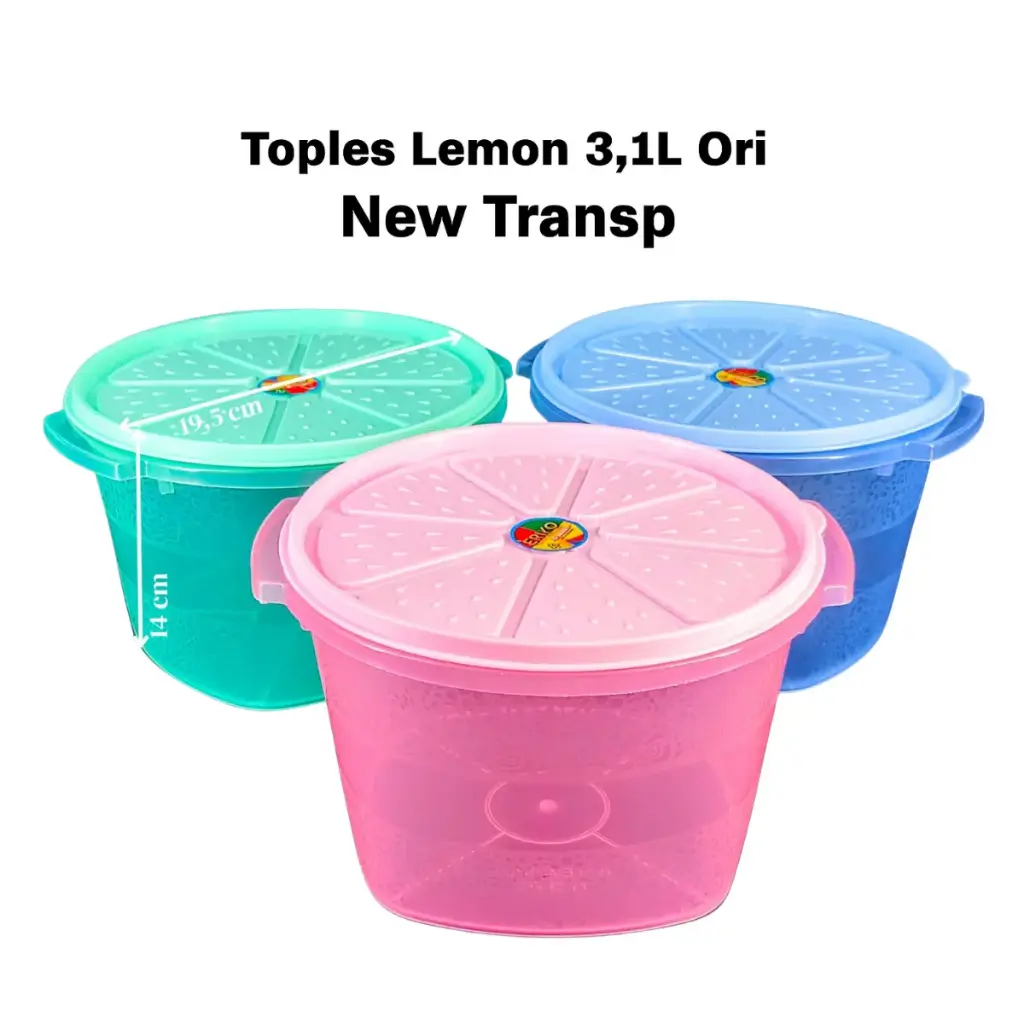 TOPLES LEMON 3.1L ORI NEW TRANSP+TTP+DOS @12DZ