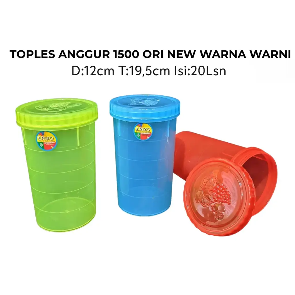 TOPLES ANGGUR 1500 ORI NEW WARNA WARNI+TTP+DOS@20DZ
