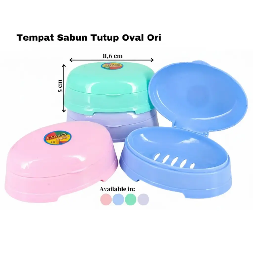 TEMPAT SABUN TUTUP OVAL ORI@47DZ
