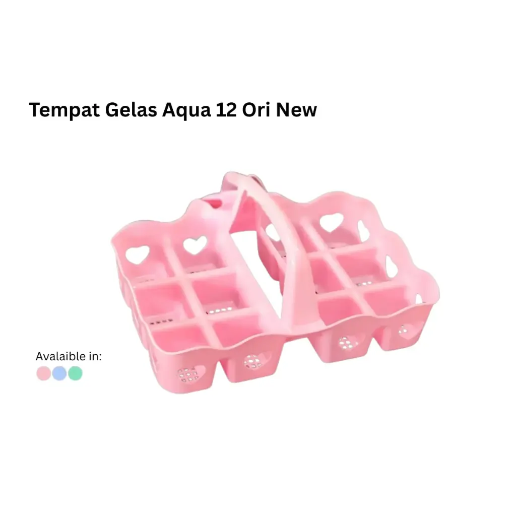 TEMPAT GELAS AQUA 12 ORI NEW@9DZ