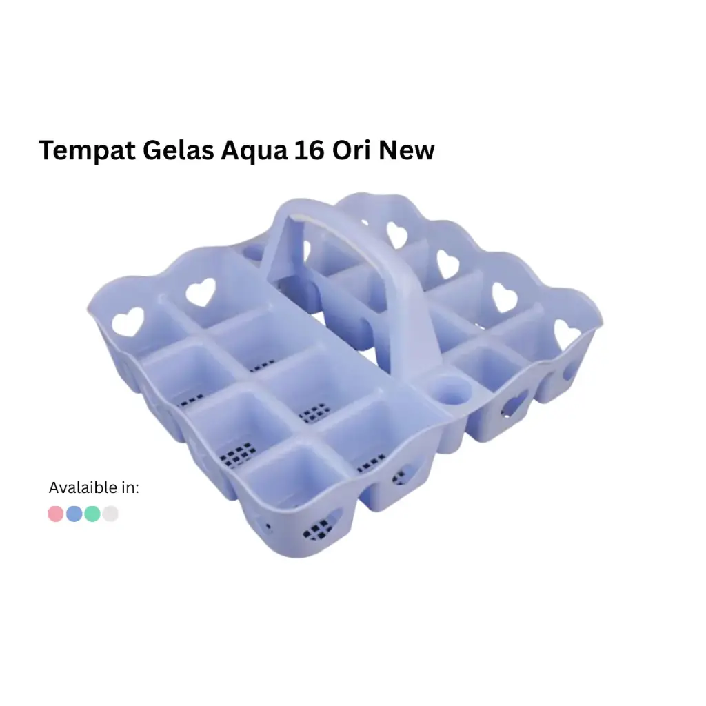 TEMPAT GELAS AQUA 16 ORI NEW@10DZ