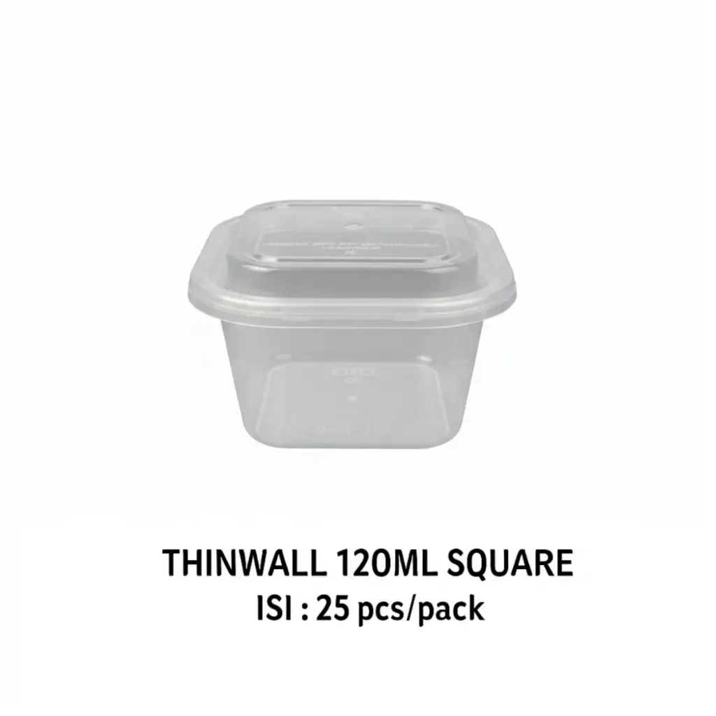 THINWALL 120ML SQUARE