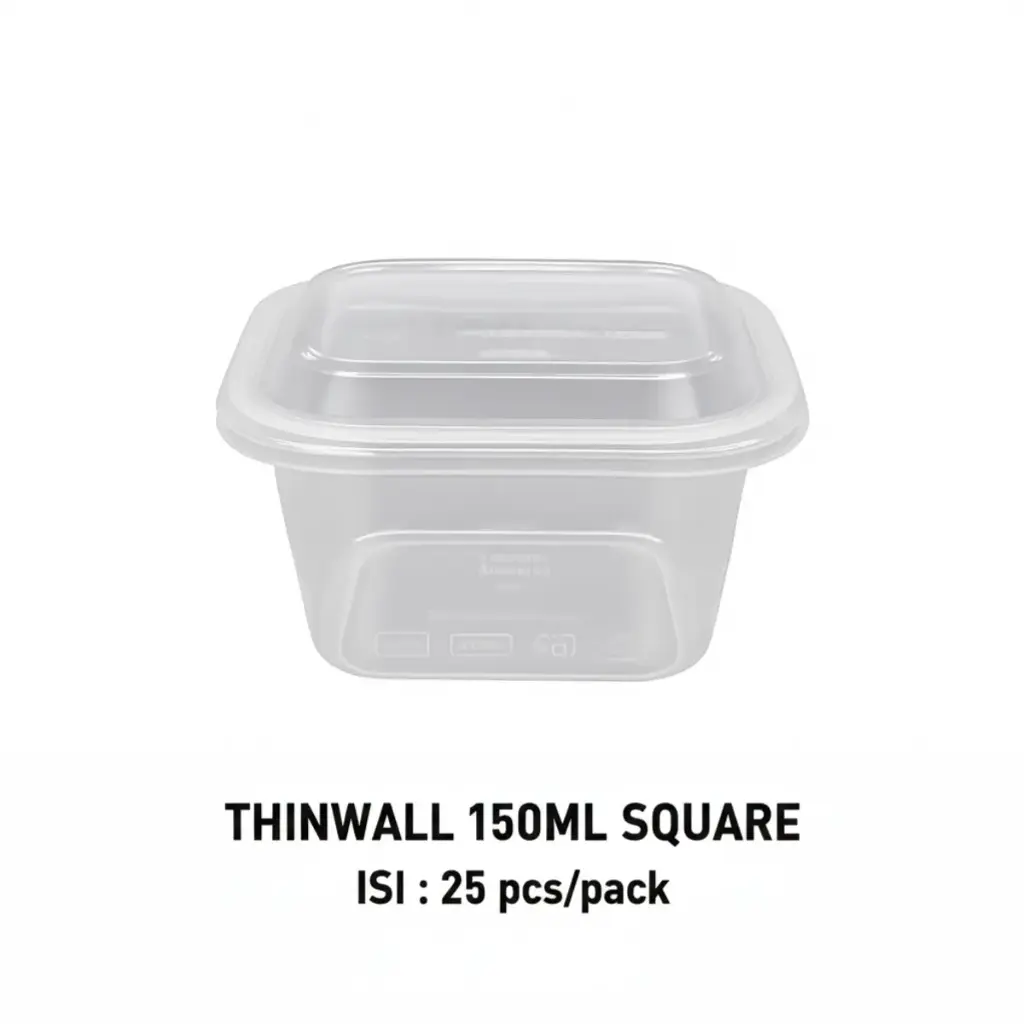 THINWALL 150ML SQUARE