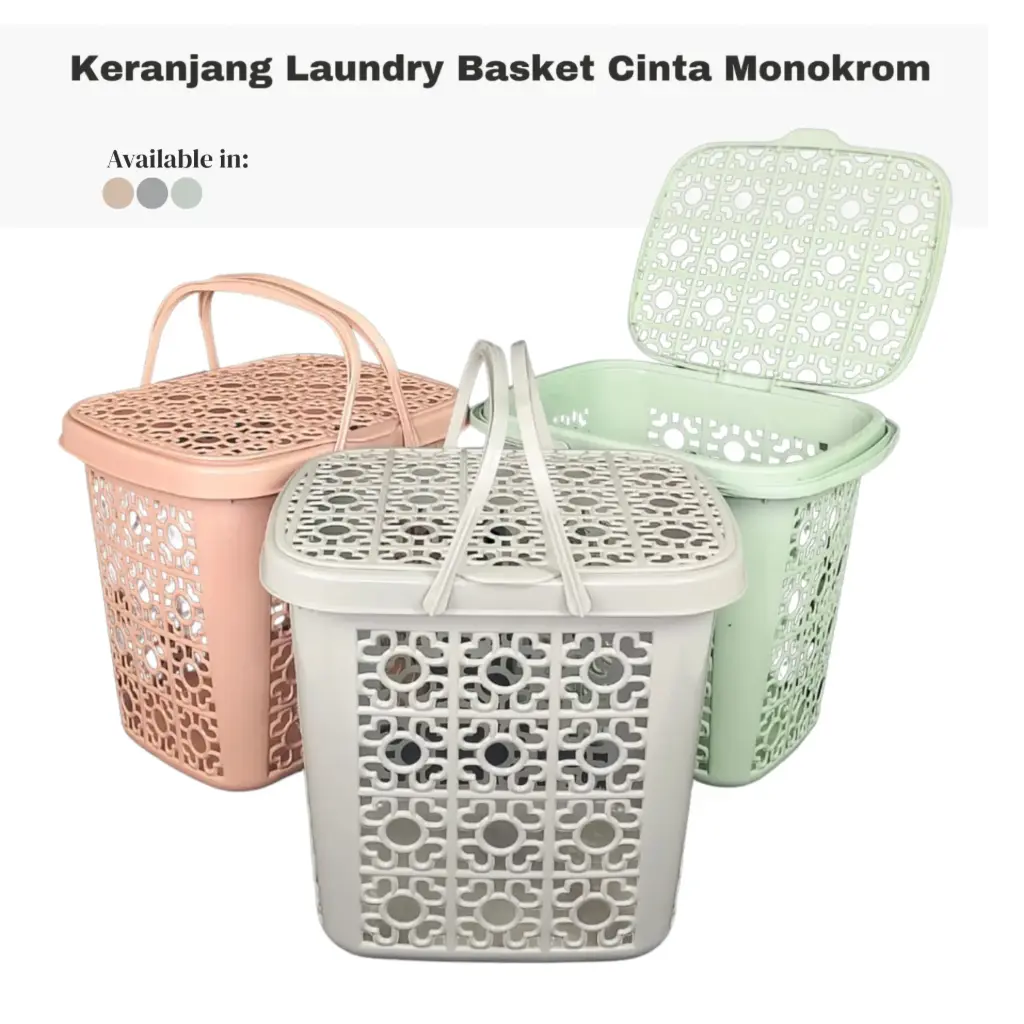 KERANJANG LAUNDRY BASKET CINTA + TTP MONO