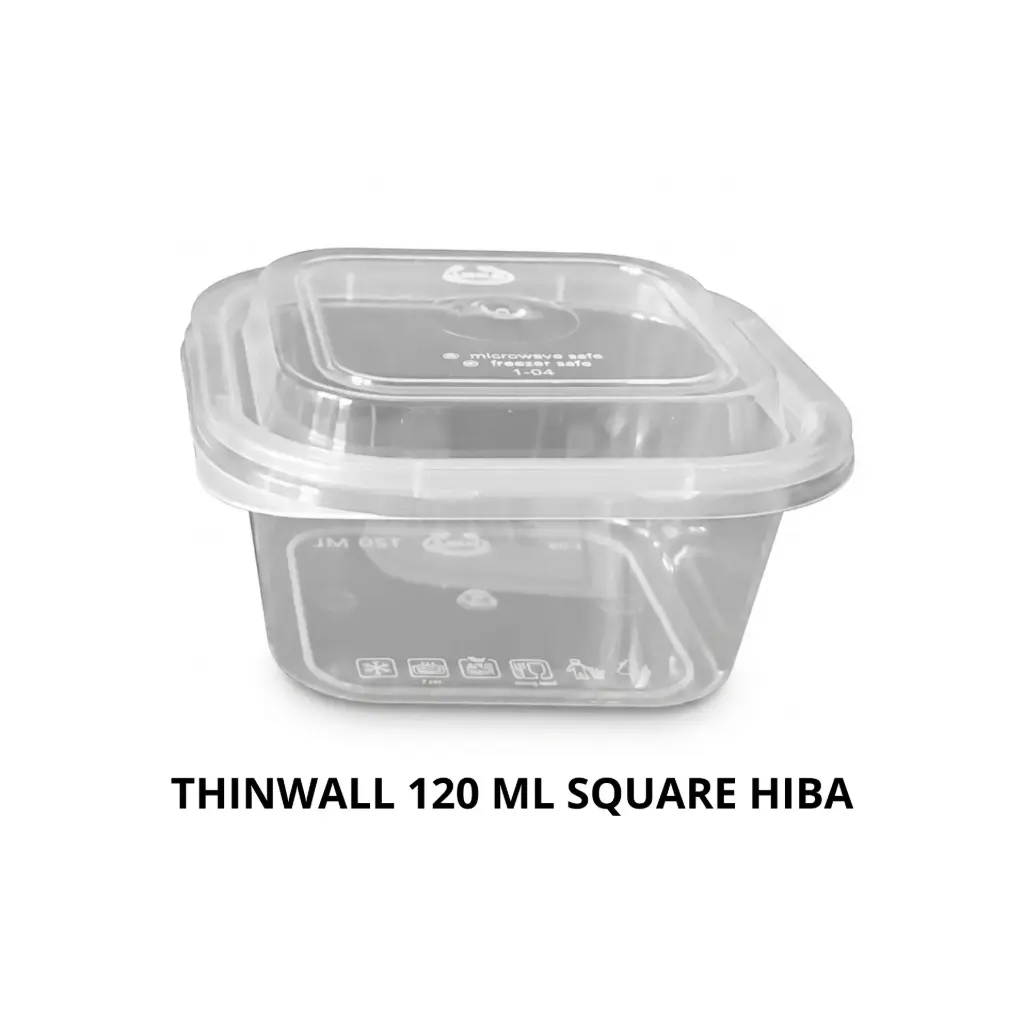 THINWALL 120ML SQUARE HIBA