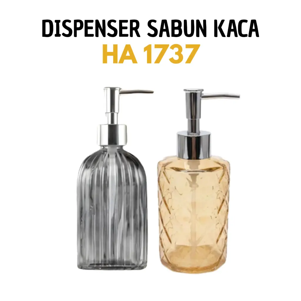 DISPENSER SABUN KACA WARNA HA 1737