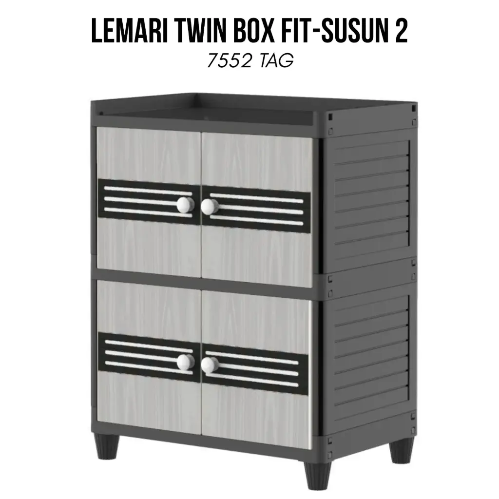LEMARI TWIN BOX FIT-SUSUN 2 7552 TAG