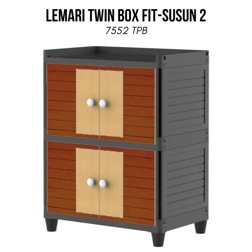 LEMARI TWIN BOX FIT-SUSUN 2 7552 TPB