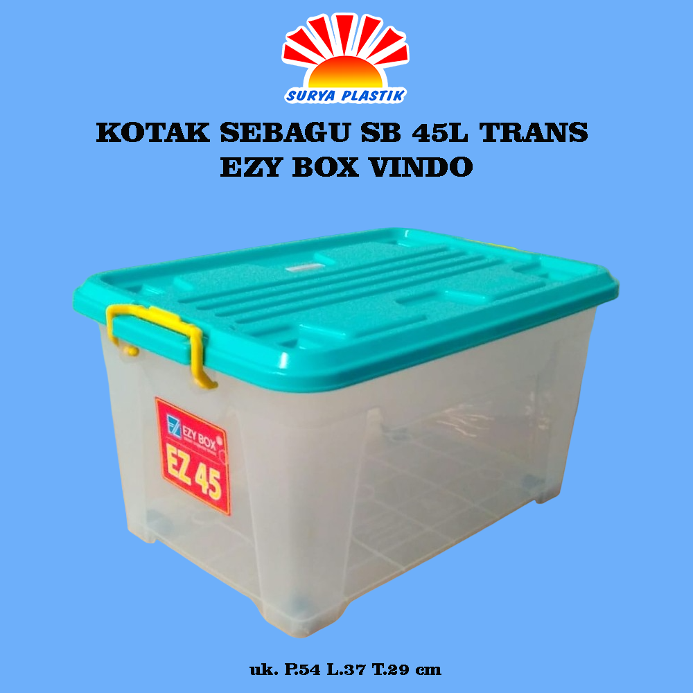 KOTAK SEBAGU SB 45L TRANS EZY BOX VINDO@6PCS