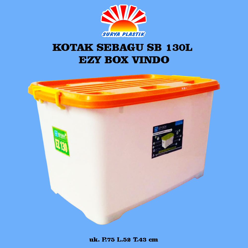 KOTAK SEBAGU EZY 130L @4PCS