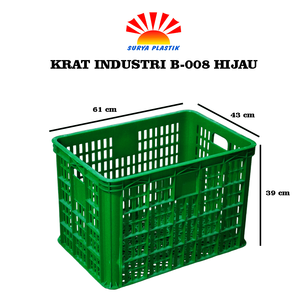 KRAT INDUSTRI B-008 HIJAU @6PC