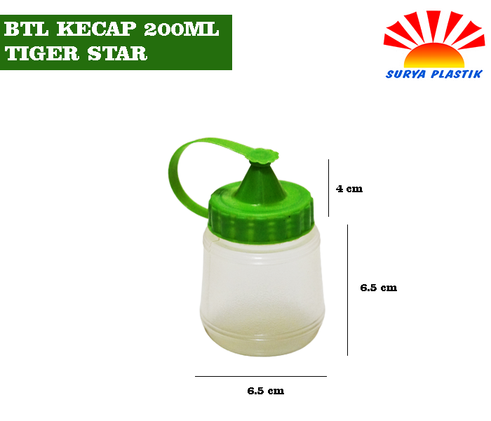 BTL KECAP 200ML TIGER STAR @40DZ