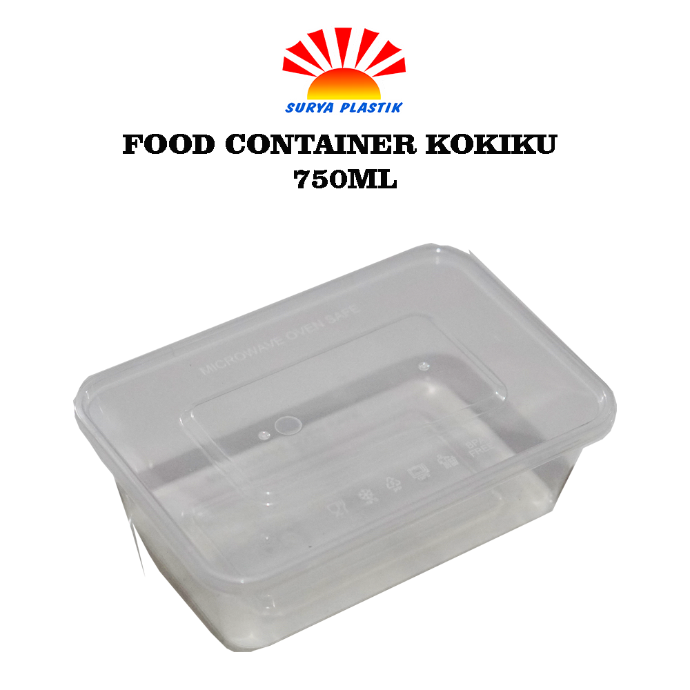 FOOD CONTAINER KOKIKU 750ML/PCS