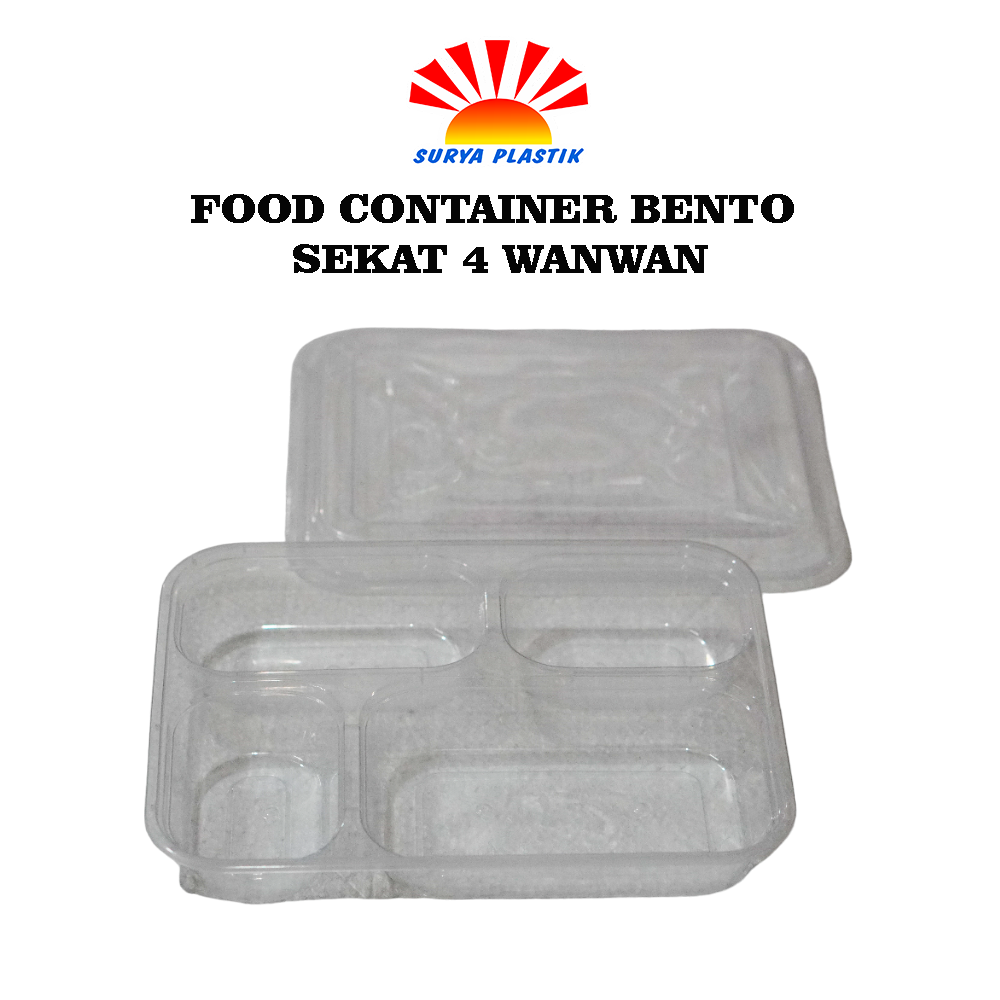 FOOD CONTAINER BENTO SEKAT 4 WANWAN