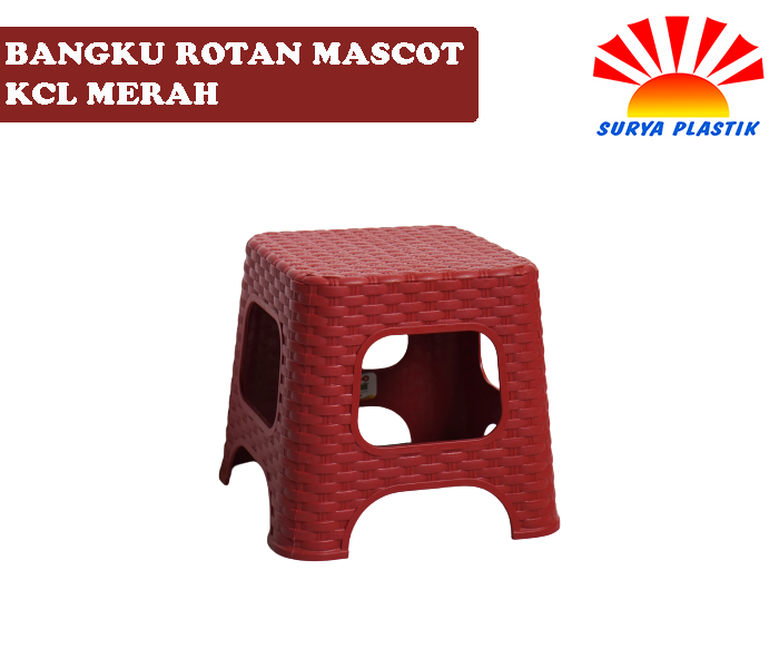 BANGKU ROTAN MASCOT KCL MERAH