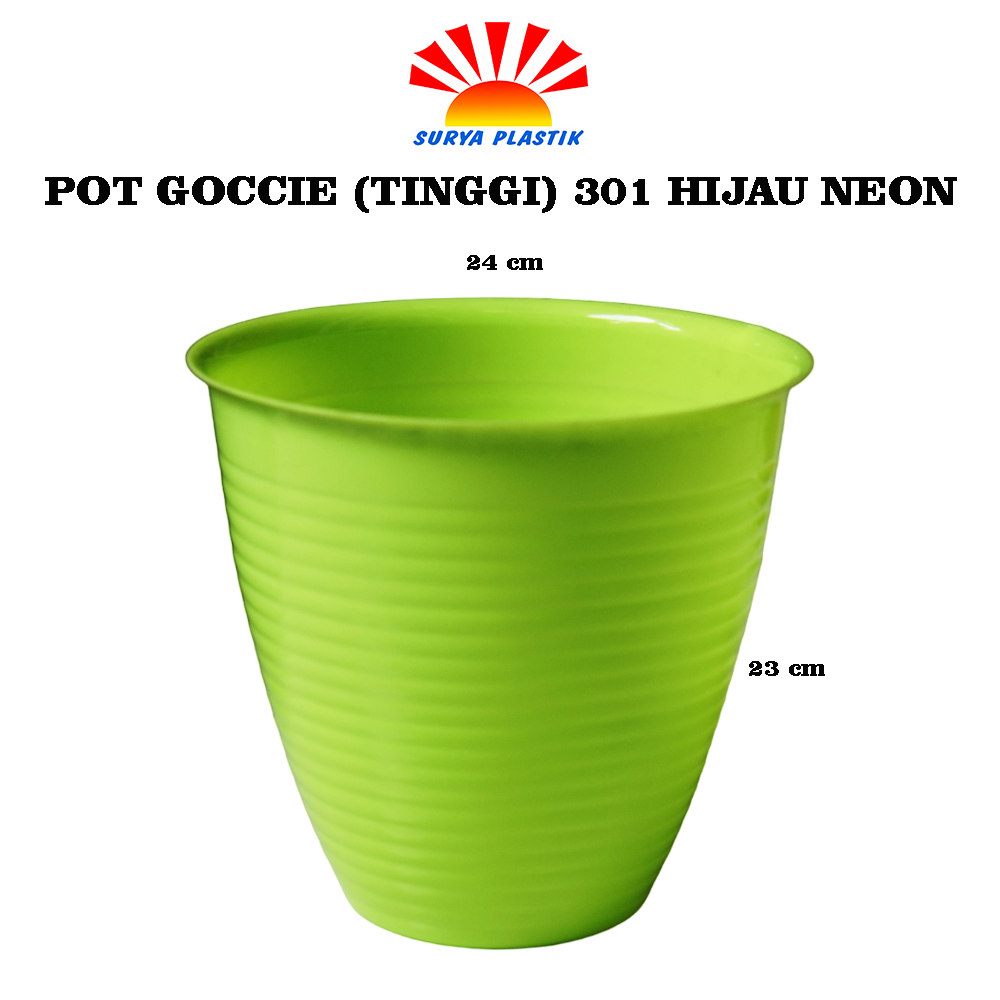 POT GOCCIE (TINGGI)301 HIJAU NEON
