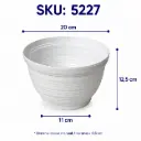 POT 15 PUTIH GOLDEN HONEY BEE@50DZ