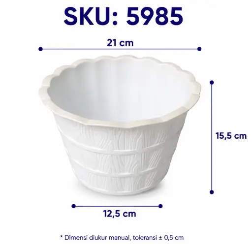 [5985] POT 17 BAMBU ORI PUTIH@20DZ
