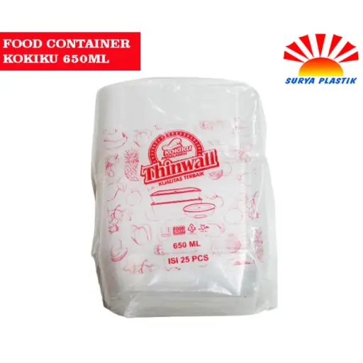[6741] [NEW] FOOD CONTAINER KOKIKU 650ML@20PAK