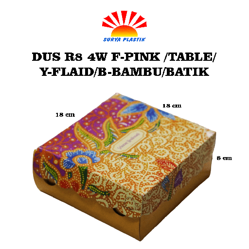 [1806] DUS R8 4W F-PINK /TABLE/Y-FLAID/B-BAMBU/BATIK@500
