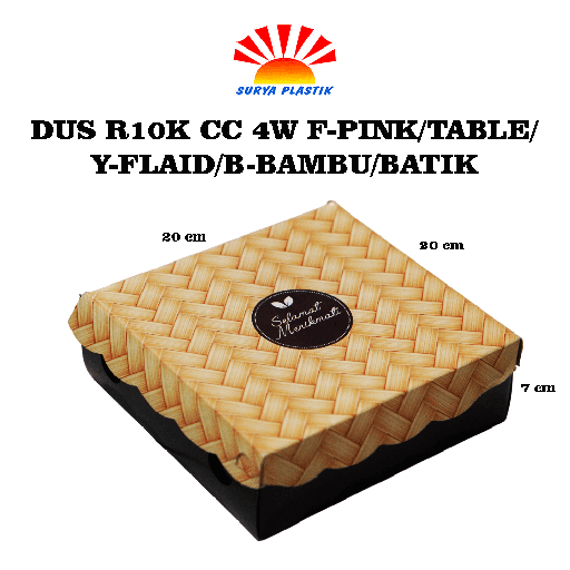 [1865] DUS R10K CC 4W F-PINK/TABLE/Y-FLAID/B-BAMBU/BATIK@500