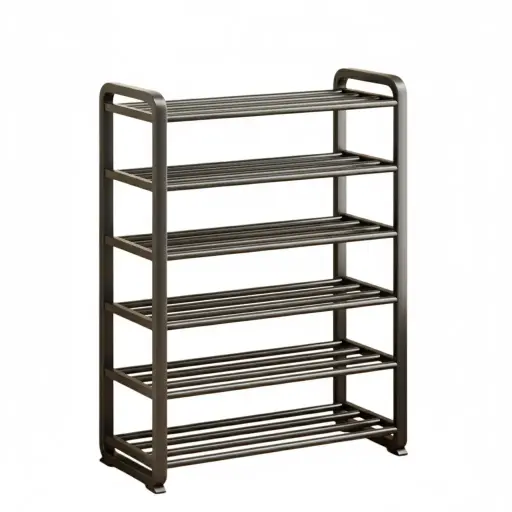 [9340] AONEZ SHOES RACK 5 LAWYER 60CM - BLACK