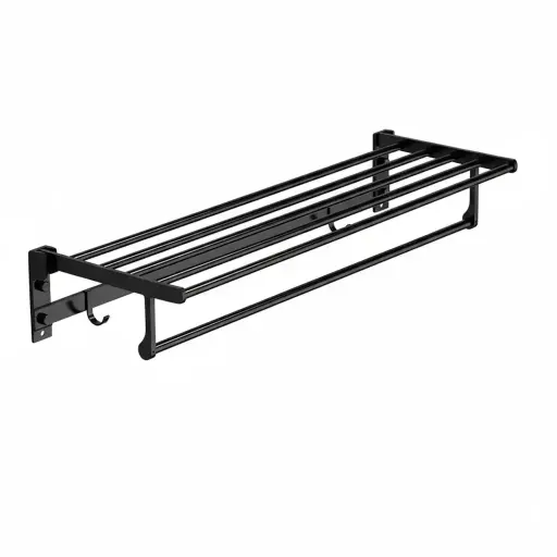[9347] COOGER 50CM TOWEL HOLDER - BLACK
