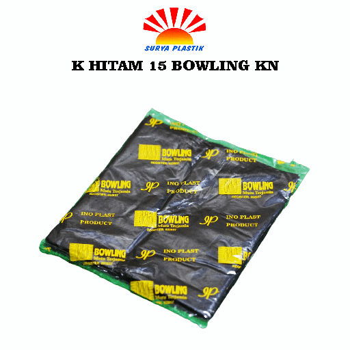 [3087] K HITAM 15 BOWLING KN ISI 32@600 PAK