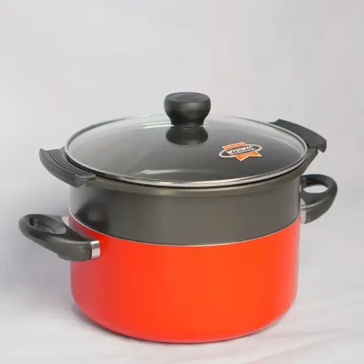 [3289] MAXIM 24 DUTCH OVEN+STEAMER VALENTINO@6SET