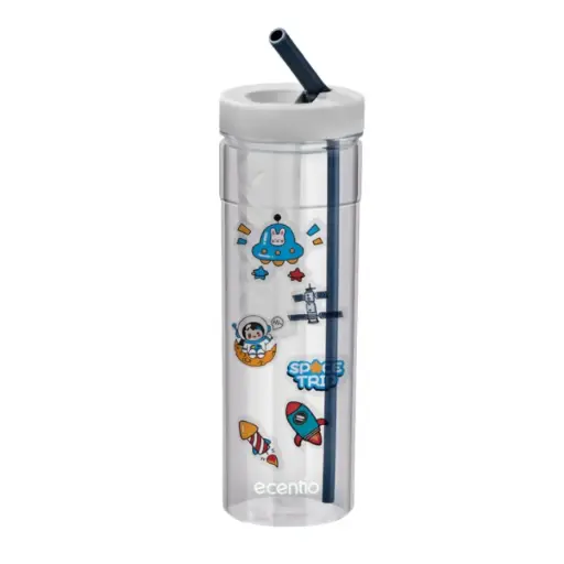 [9863] HANDY CUP 780ML FLOWER TEA CUP BLUE