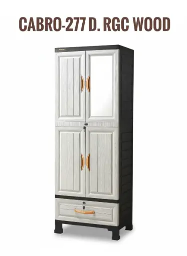 [9978] LEMARI 2 TOWER 4 PINTU + LACI CABRO-277 D.RGC WOOD PUMA NAPOLLY