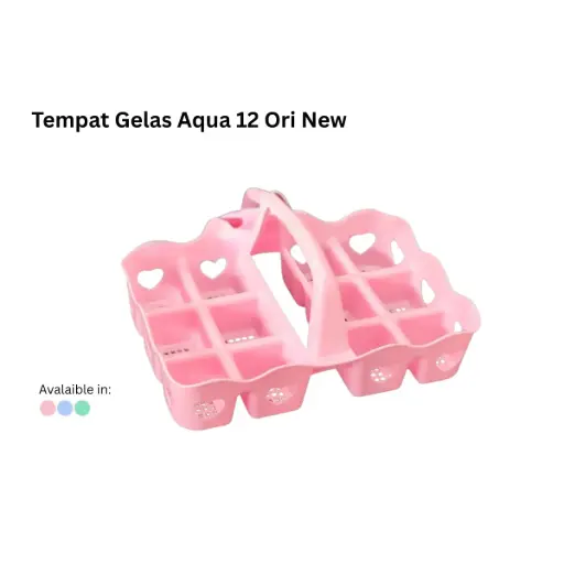 [PNO000010] TEMPAT GELAS AQUA 12 ORI NEW@9DZ