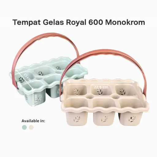 [PNO000013] TEMPAT GELAS ROYAL 600 MONOKROM@18DZ