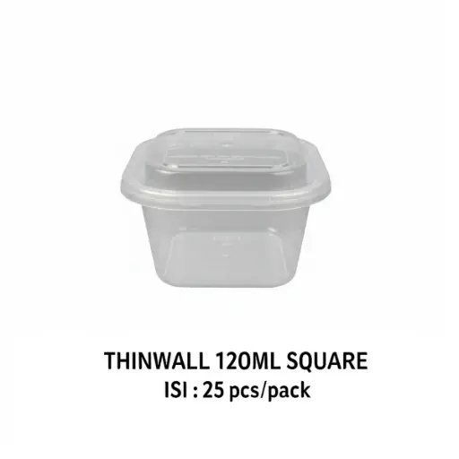 [DPM000032] THINWALL 120ML SQUARE